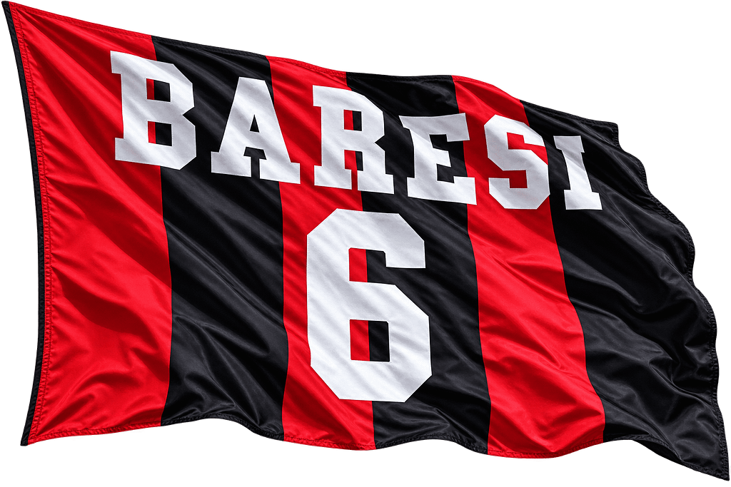 Bandierone da Stadio Baresi Personalizzato Bandierone da Stadio Baresi