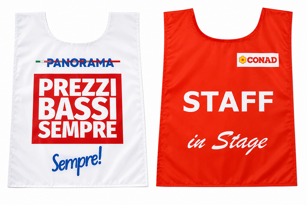 Pettorine per Supermercati Personalizzate Pettorine per Supermercati