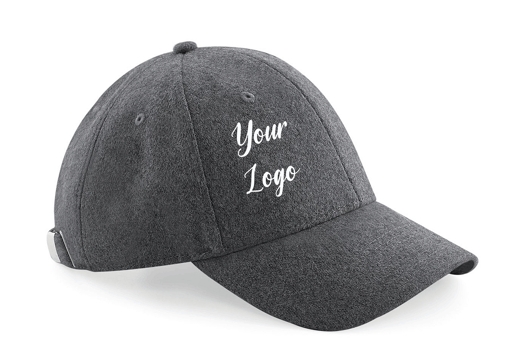 cappello lana visiera grigio