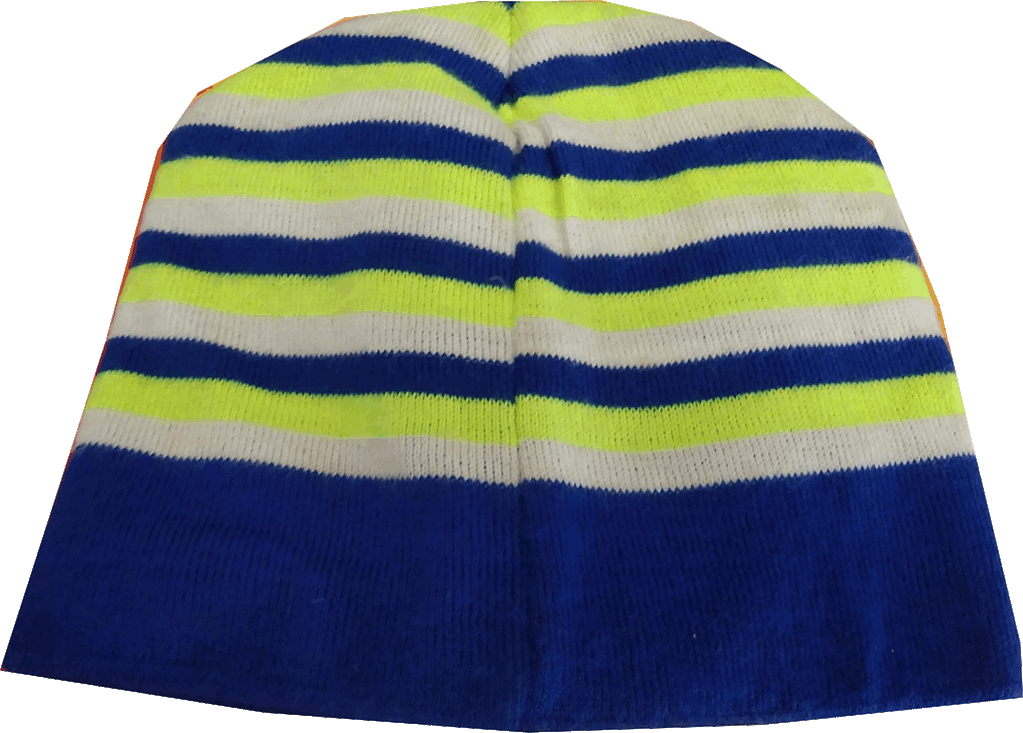 Cuffie jacquard senza risvolto personalizzate colori fluo Cuffie jacquard senza risvolto colori fluo