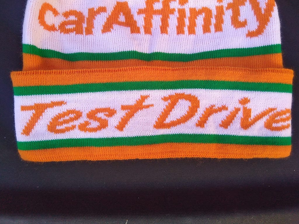cuffie jacquard con risvolto Car Affinity personalizzate cuffie jacquard con risvolto Car Affinity