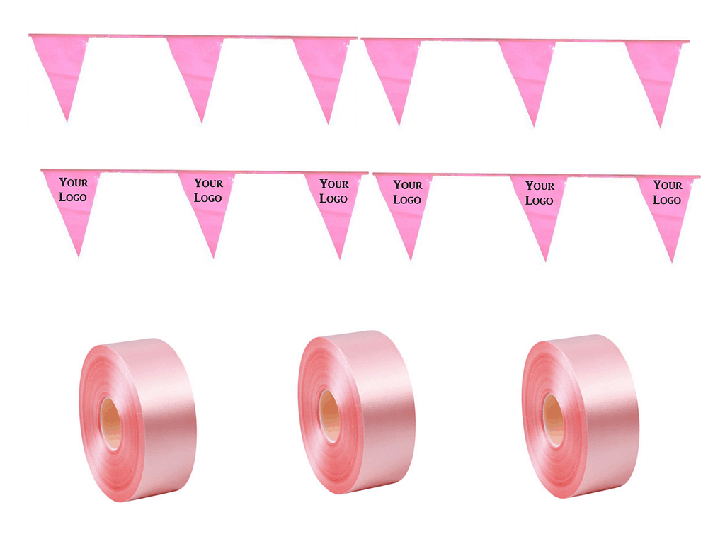 festoni rosa per giro d'italia