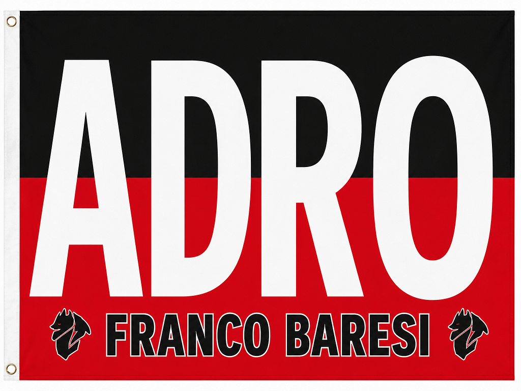 Stendardo Stadio Milan Club Adro Personalizzato Stendardo Stadio Milan Club Adro