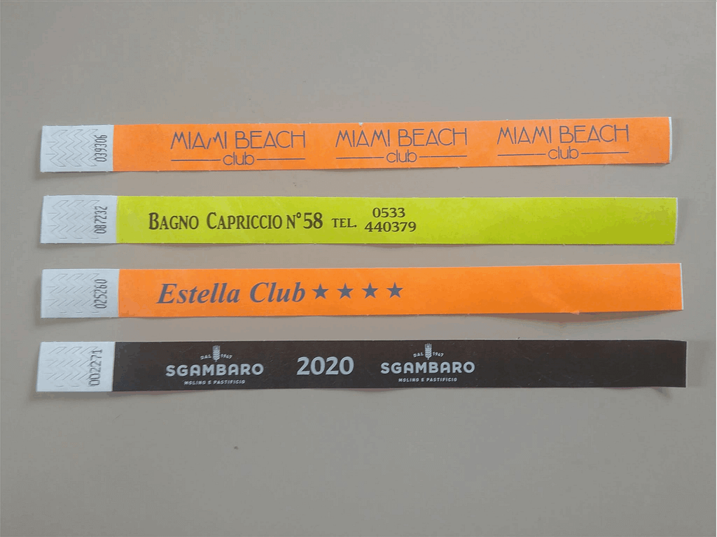braccialetti identificativi economici in tyvek braccialetti identificativi economici in tyvek
