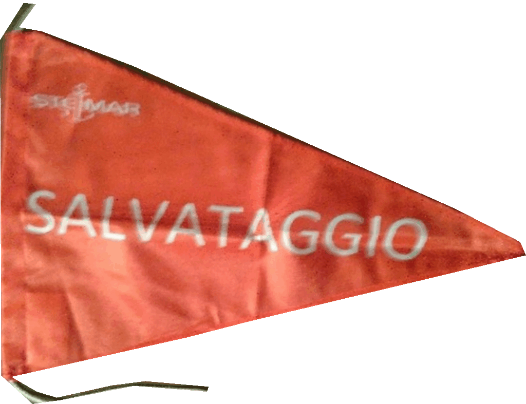 BANDIERE nautiche personalizzate rosse salvataggio BANDIERE nautiche personalizzate salvataggio