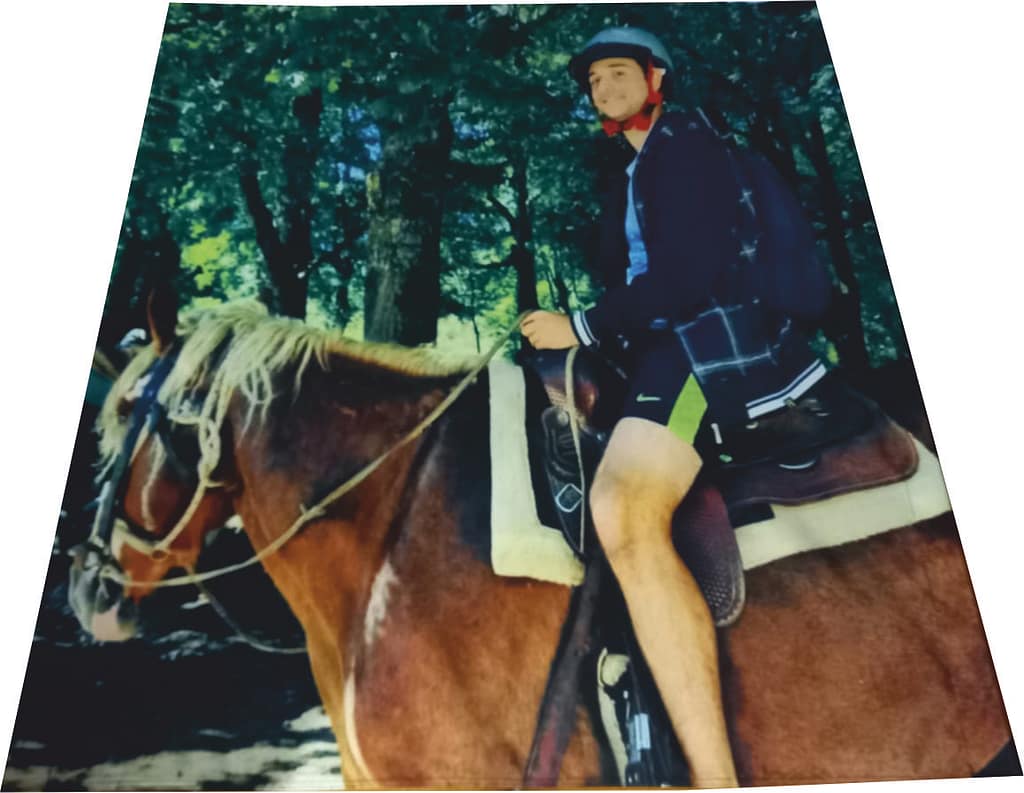 stendardo fotografico equestre personalizzato stendardo fotografico equestre