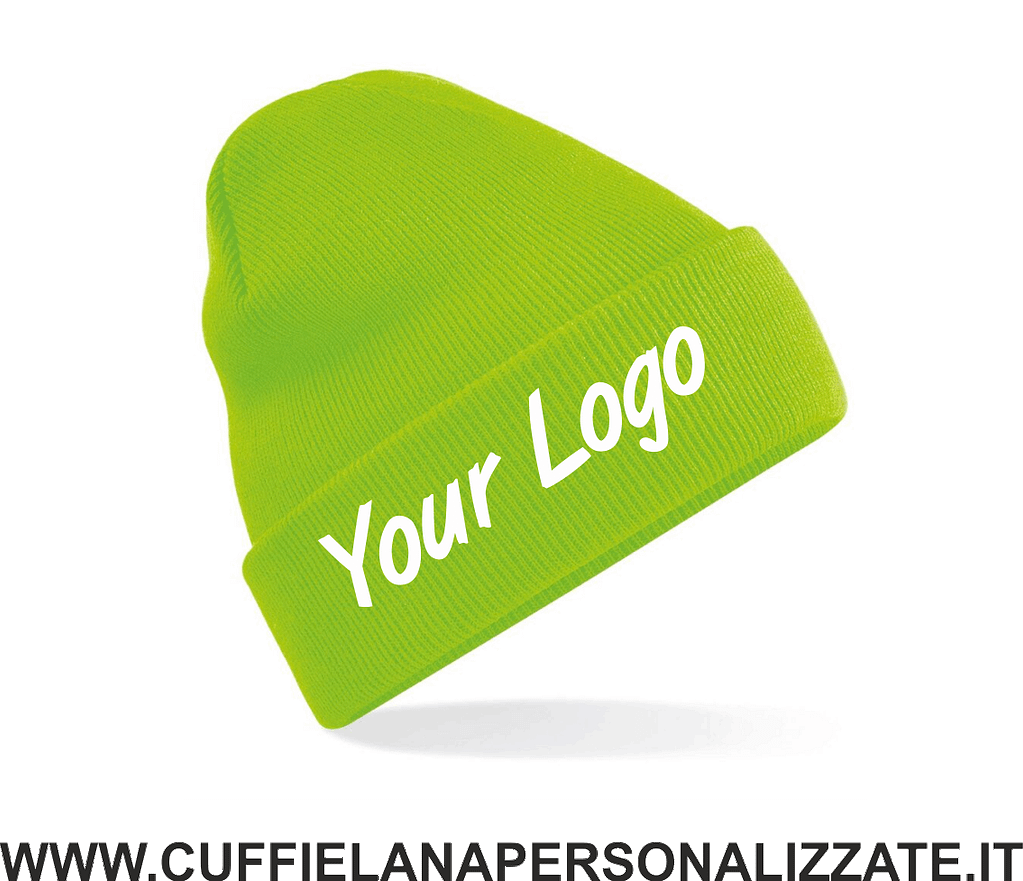 BERRETTI invernali piccole quantità verde lime personalizzati berretti invernali piccole quantità verde lime