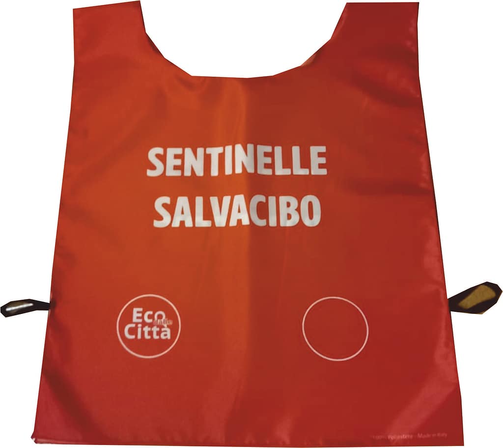 Pettorina Sentinelle Salvacibo personalizzata Fronte Pettorina Sentinelle Salvacibo Fronte