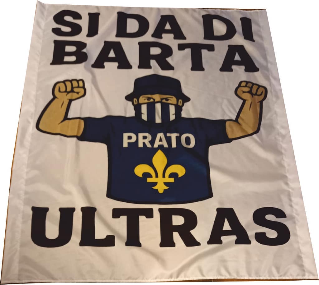 Stendardo a 2 aste Ultras Prato personalizzato Stendardo a 2 aste Ultras Prato