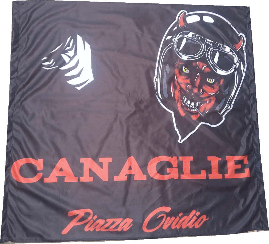 stendardo canaglie milan a 2 aste stendardo canaglie milan a 2 aste