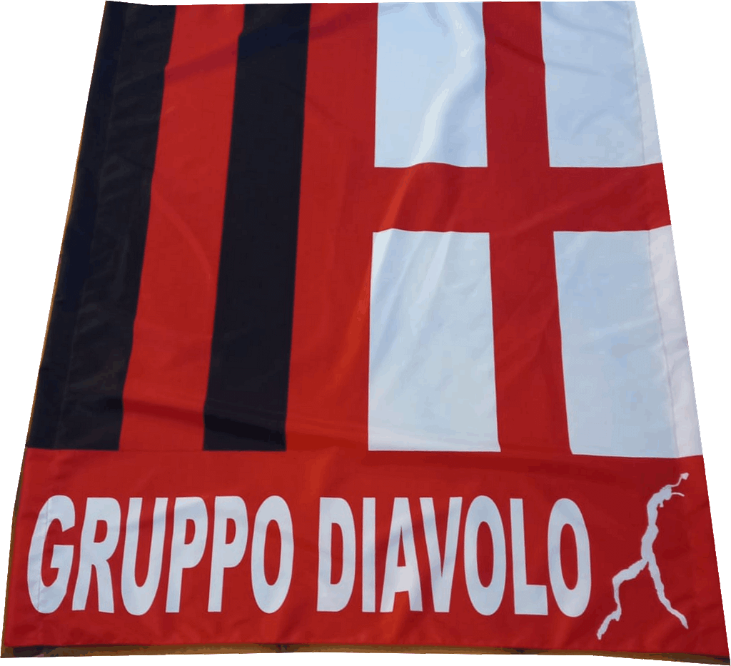 bandiera a 2 aste diavolo bandiera a 2 aste diavolo