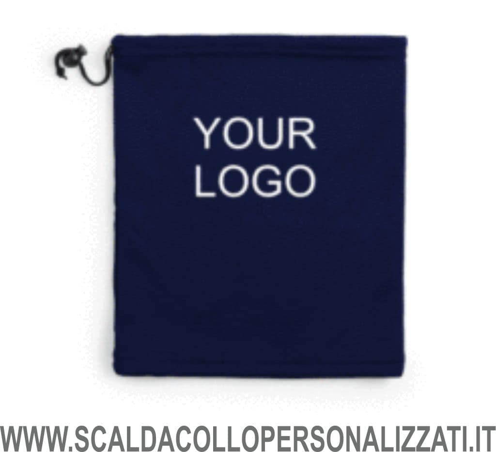 scaldacollo da sci blu navy in pile scaldacollo da sci blu navy