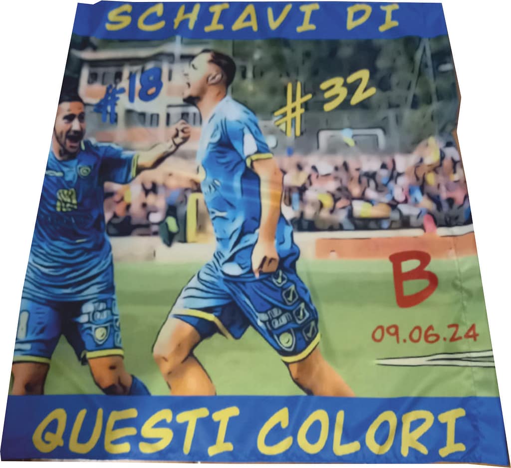 pezza con foto ultras Carrarese personalizzata pezza con foto ultras Carrarese