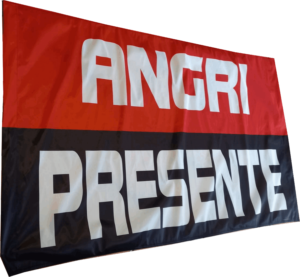 bandiera angri rossonera a 2 aste bandiera angri rossonera a 2 aste