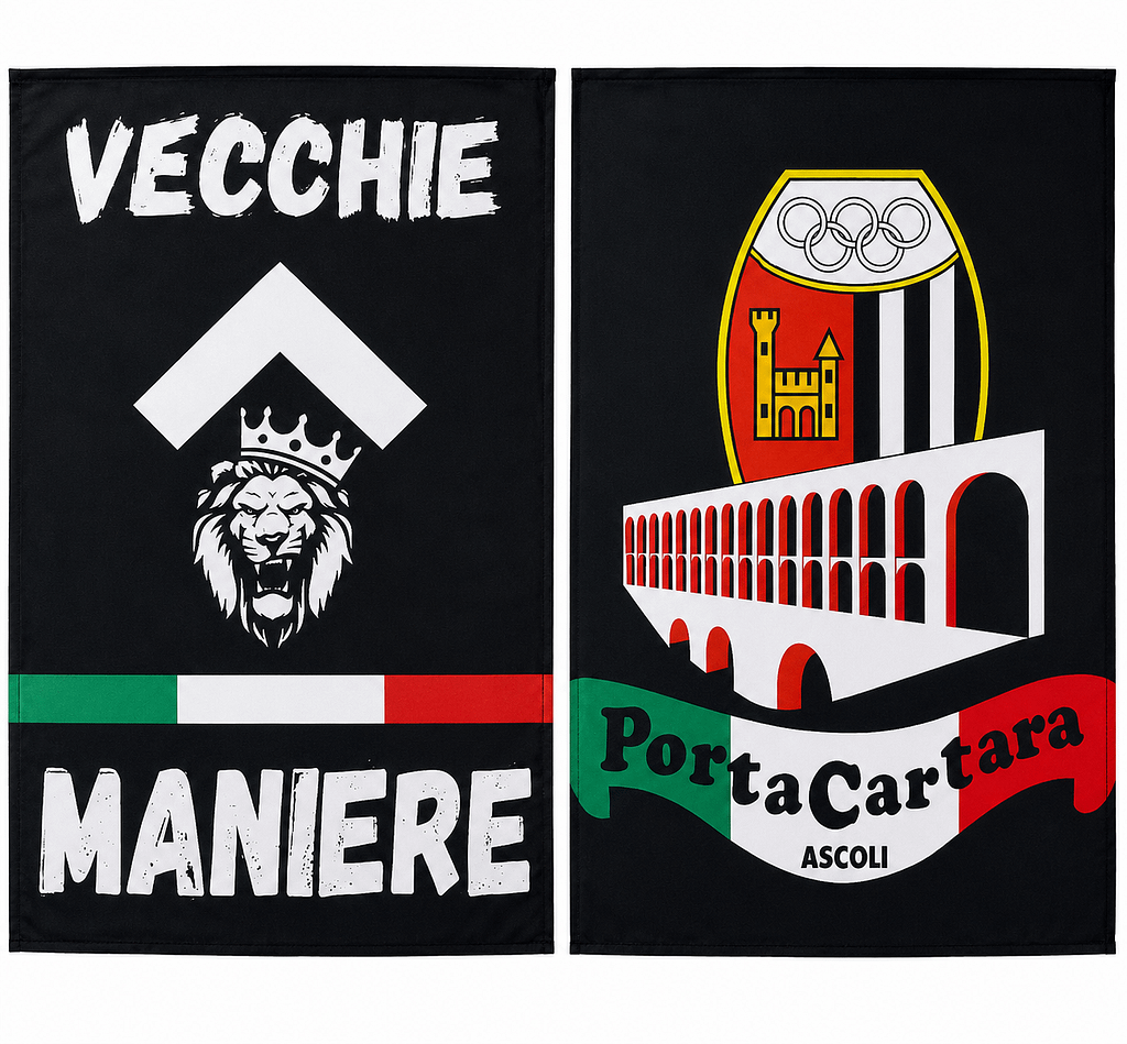 Stendardi Ultras Vecchie Maniere e Porta Cartaia personalizzati Stendardi Ultras Vecchie Maniere e Porta Cartaia