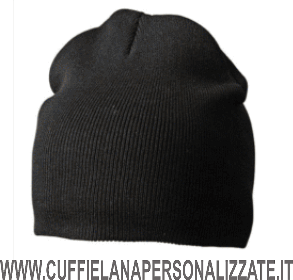 berretti misto cotone di colore nero berretti misto cotone nero