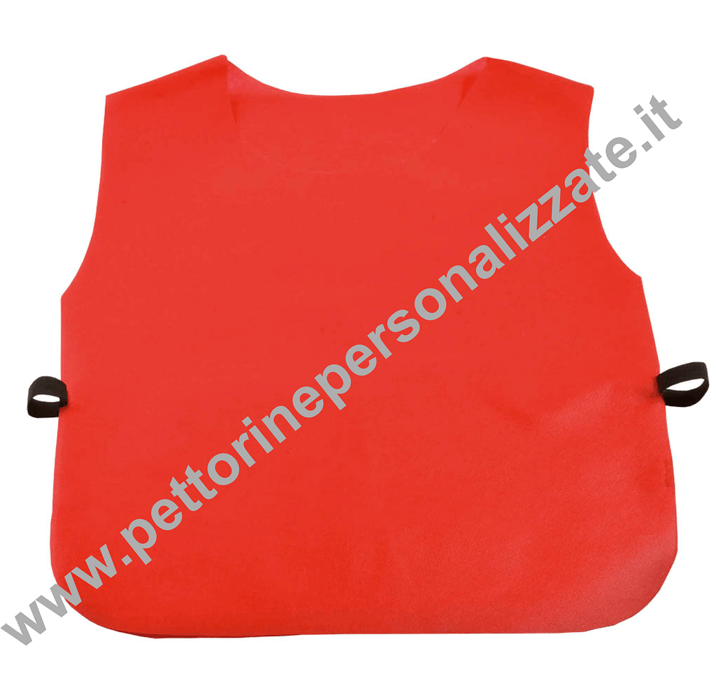 pettorina di colore rosso pettorina rossa