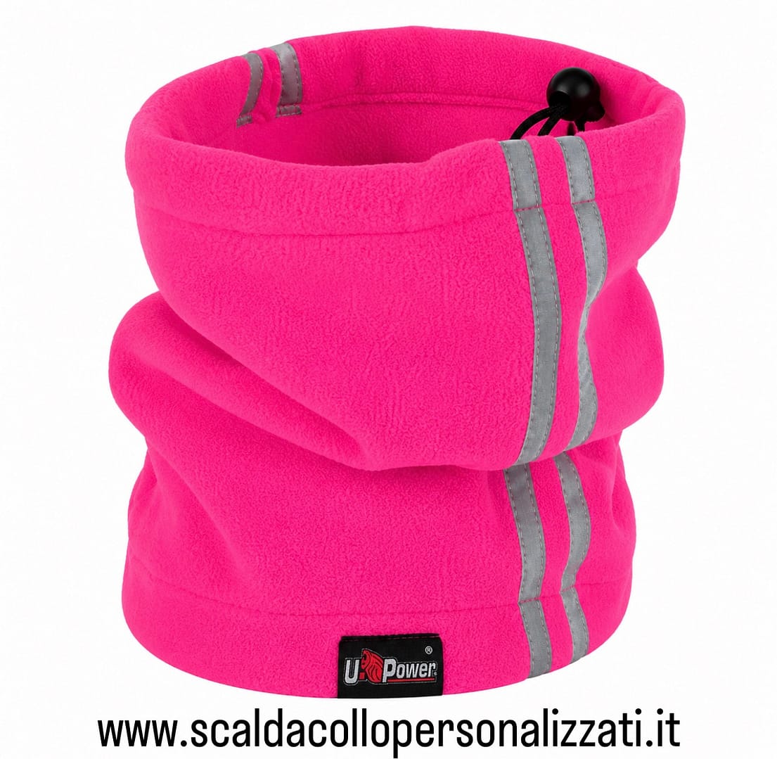 scaldacollo pile personalizzati FUCSIA NEUTRO scaldacollo pile personalizzati FUCSIA