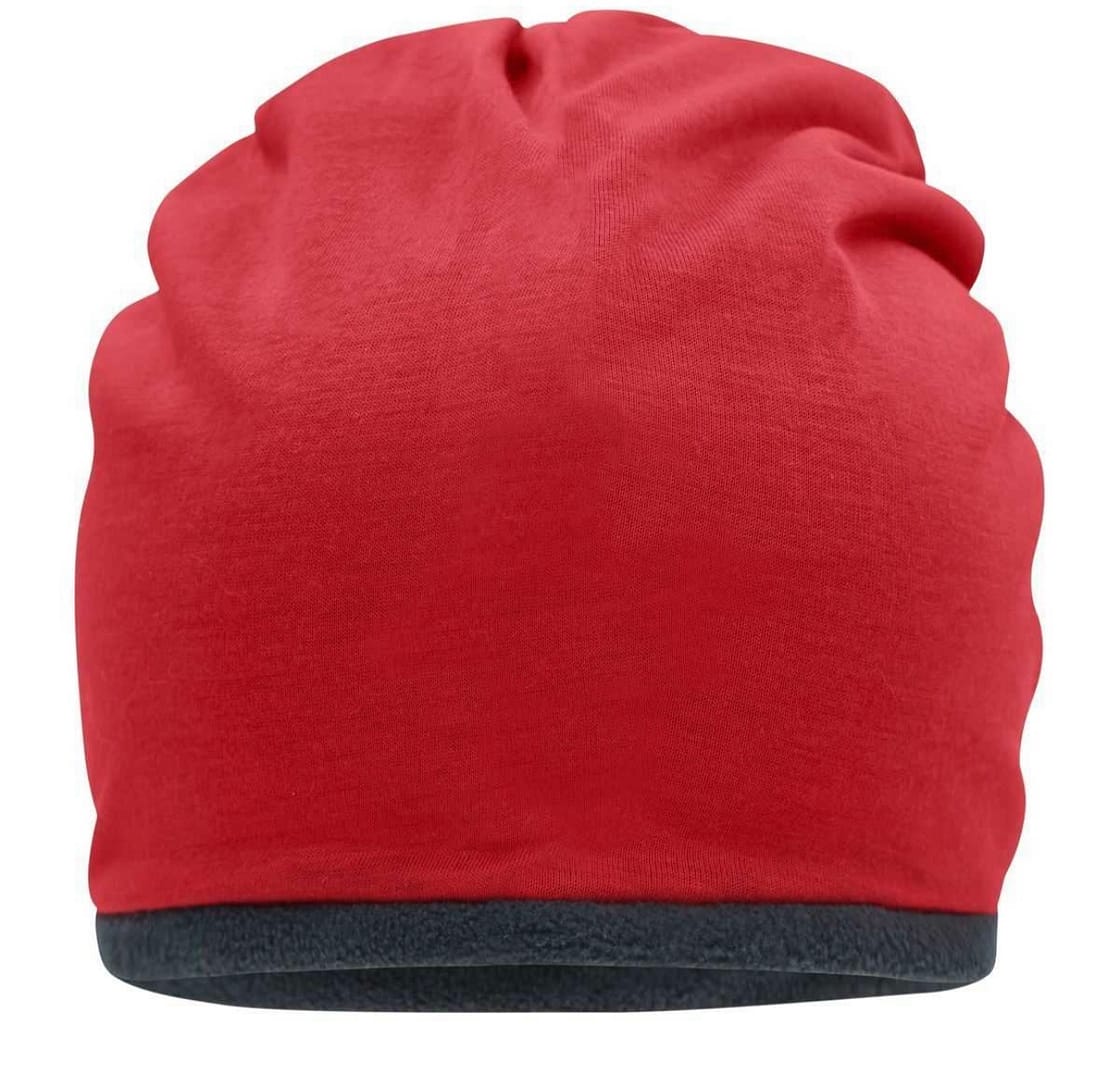 Berretto in Jersey rosso nero in taglia unica Berretto in Jersey rosso nero