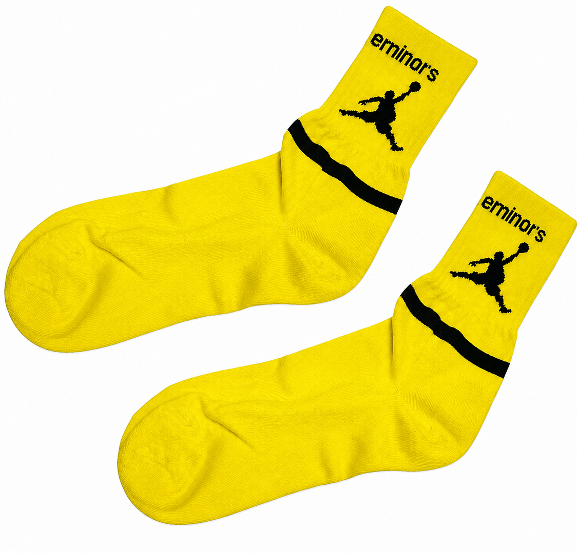 calze basket gialla personalizzata calze basket gialla