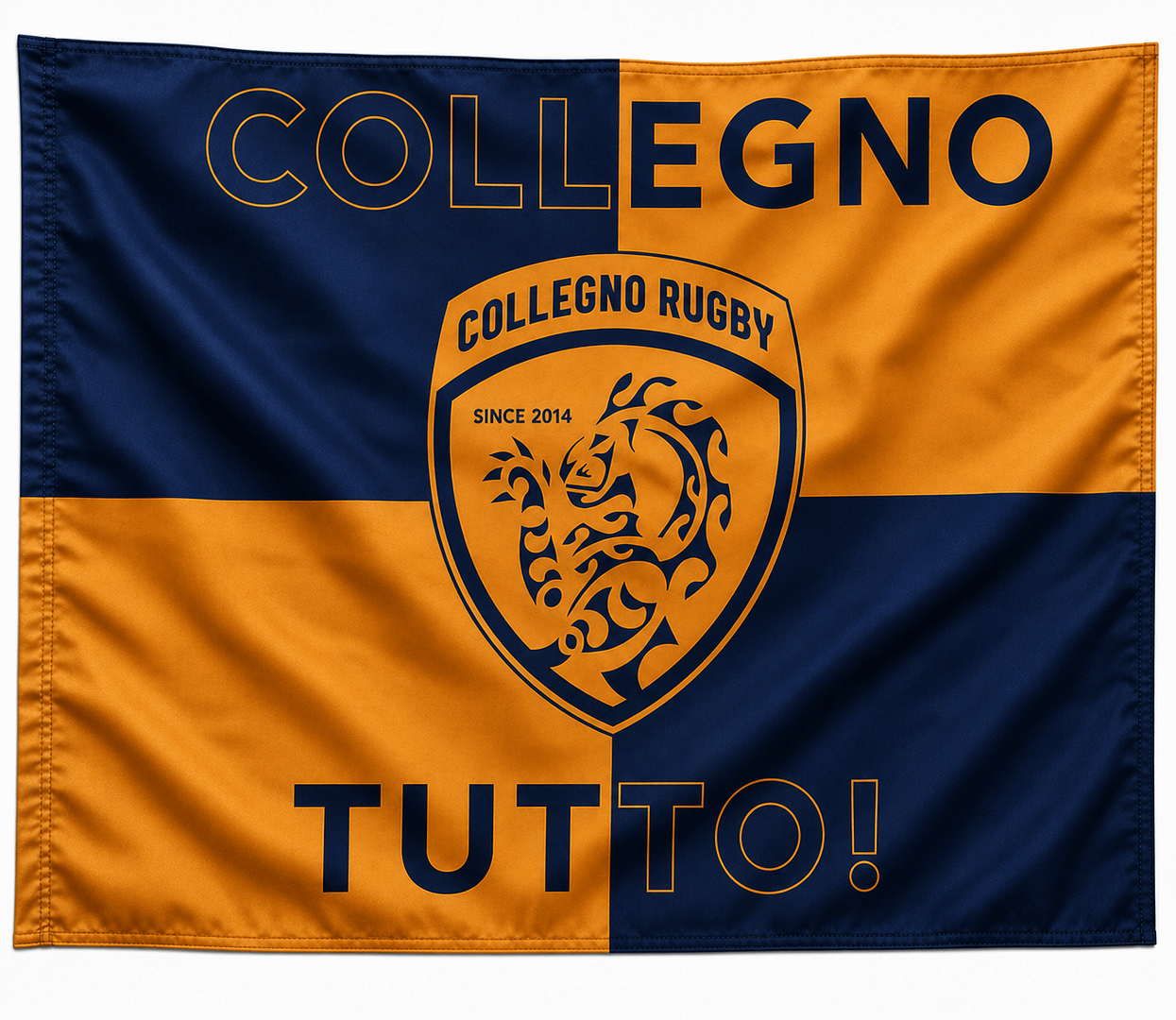 Bandiera Sportiva Collegno Rugby personalizzata Bandiera Sportiva Collegno Rugby