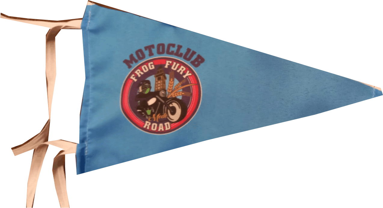 bandiera triangolare motoclub frog fury bandiera triangolare motoclub frog fury