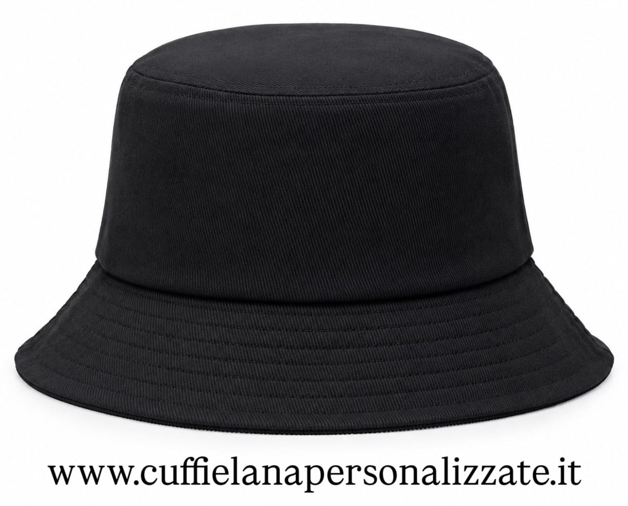 CAPPELLI DA PESCATORE IN VELLUTO NERO A COSTE CAPPELLI DA PESCATORE IN VELLUTO NERO