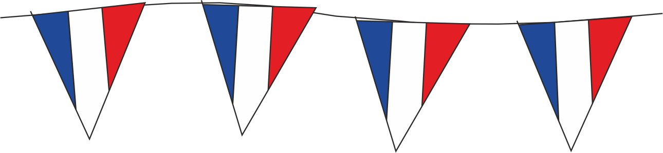 festoni di bandierine nazioni Francia personalizzati festoni di bandierine nazioni Francia
