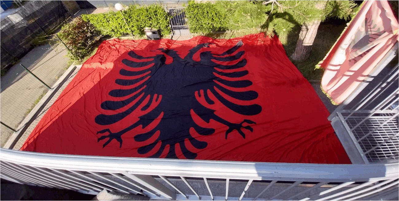 bandiera grande formato albania bandiera grande formato albania