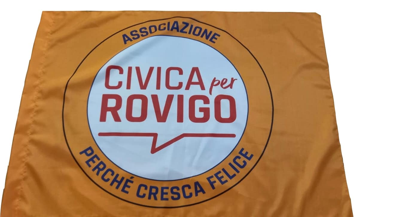Bandiera associazione civica per Rovigo personalizzata Bandiera associazione civica per Rovigo