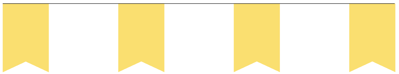 FESTONE A CODA DI RONDINE GIALLO FESTONE GIALLO