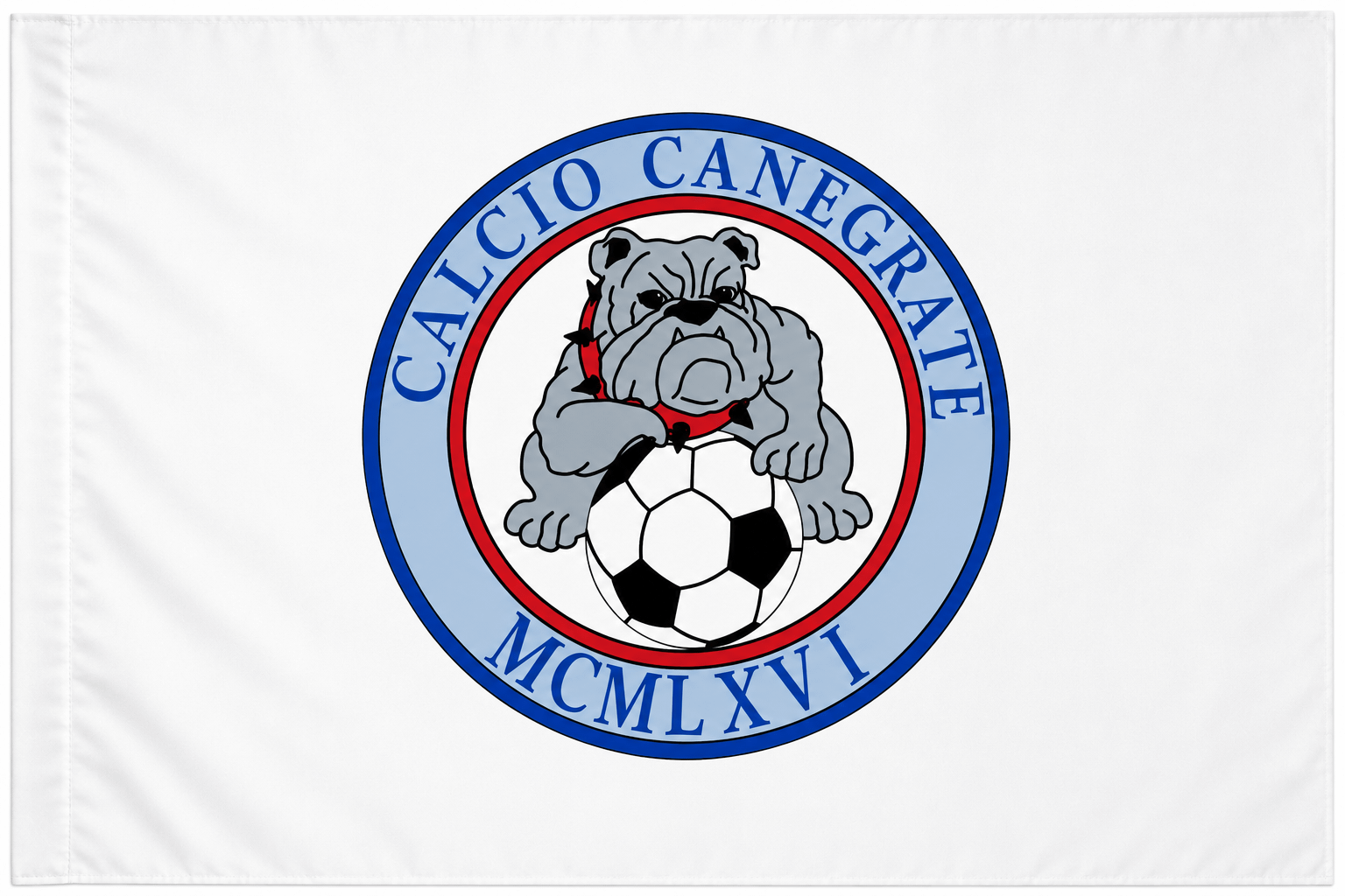 Bandiera Squadre Calcio Canegrate bianca Bandiera Squadre Calcio Canegrate