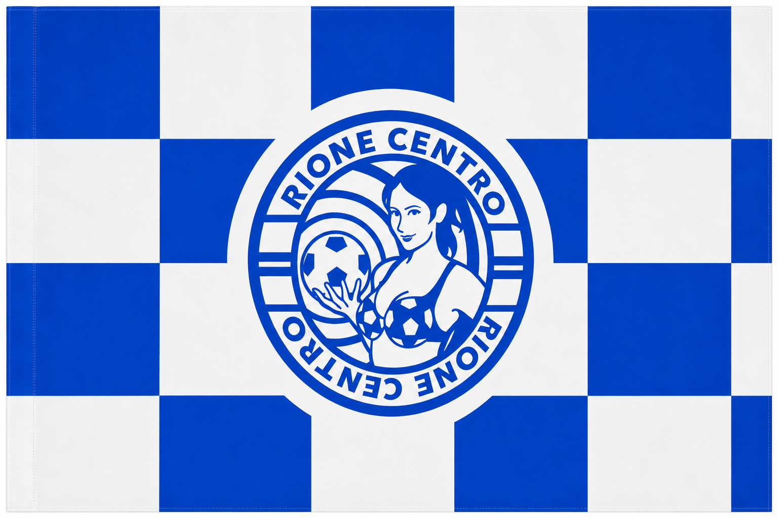 bandiere squadre calcio rione centro bianco blu bandiere squadre calcio rione centro