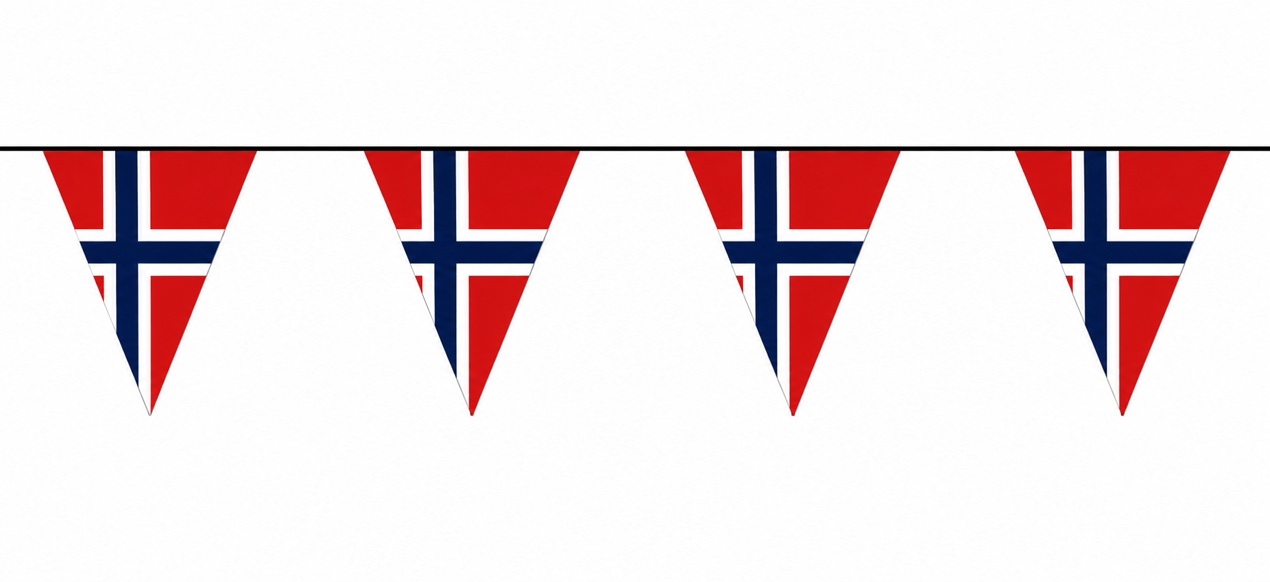 FESTONI BANDIERINE NAZIONI NORVEGIA ROSSA FESTONI BANDIERINE NAZIONI NORVEGIA