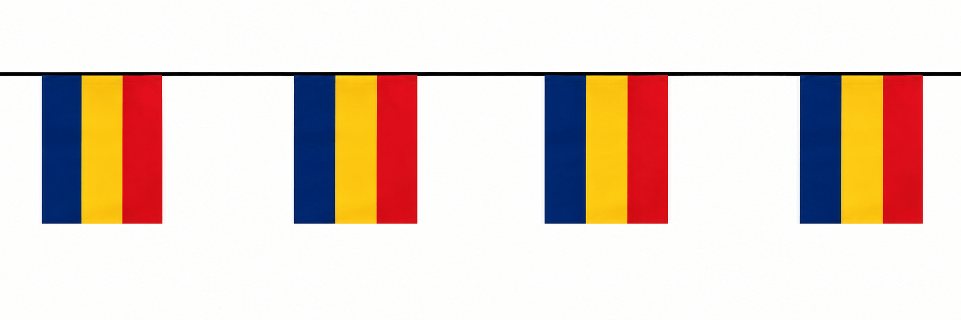 FESTONI BANDIERE DEL MONDO ROMANIA STAMPATI FESTONI BANDIERE DEL MONDO ROMANIA