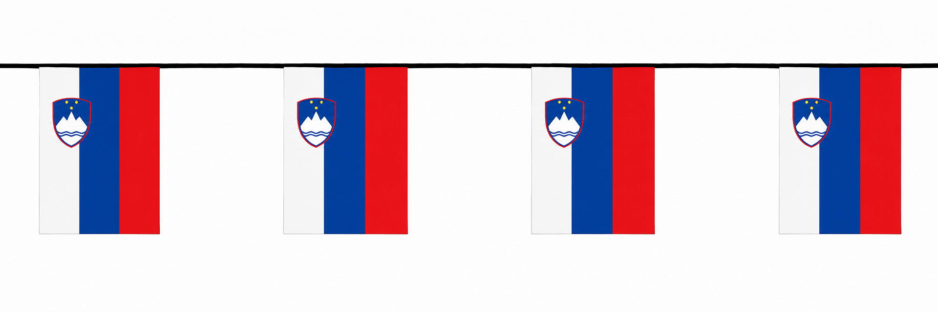 FESTONI BANDIERE DEL MONDO SLOVENIA STAMPATE FESTONI BANDIERE DEL MONDO SLOVENIA
