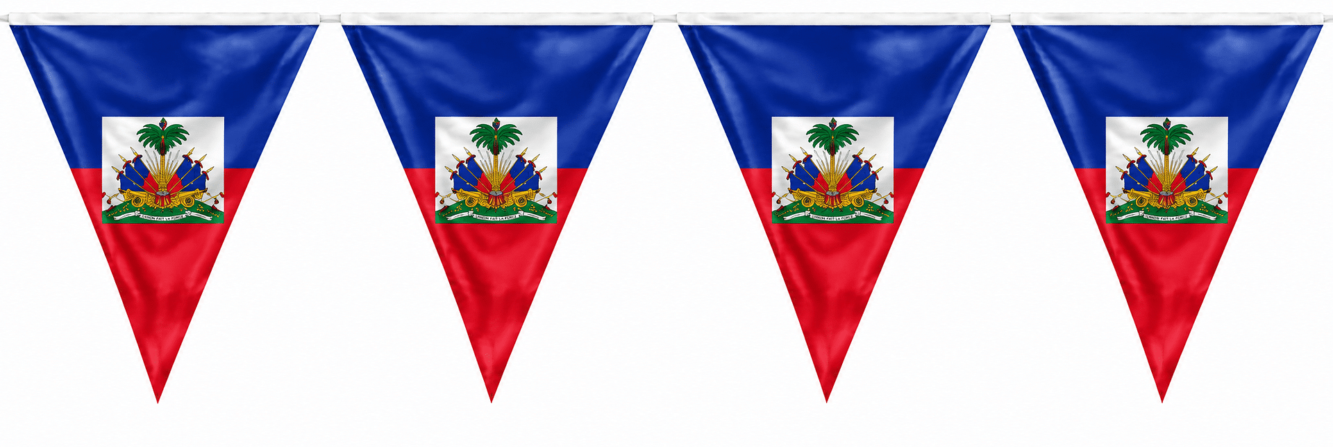 festoni di bandierine haiti blu rossa festoni di bandierine haiti
