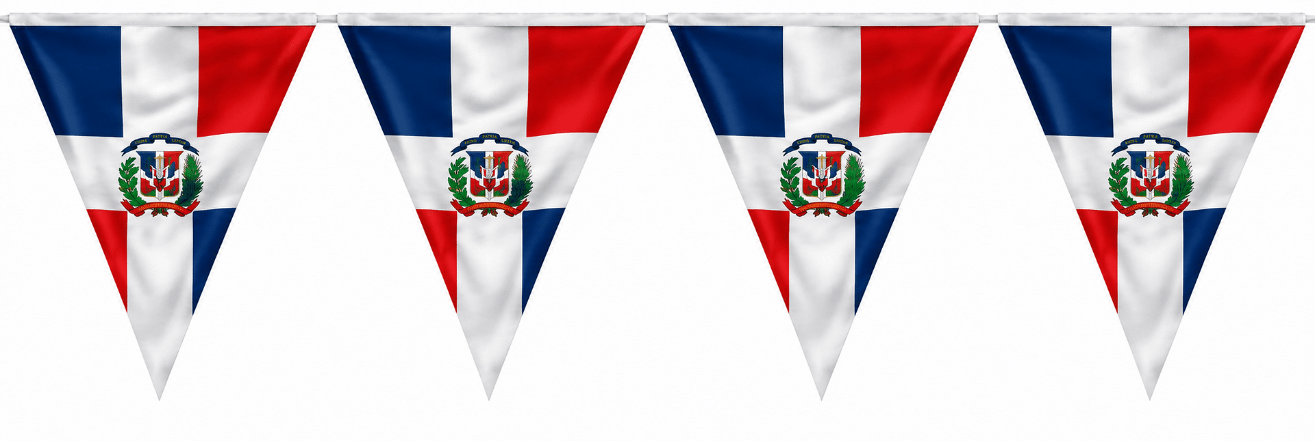 FESTONI DI BANDIERINE repubblica dominicana PERSONALIZZATI FESTONI DI BANDIERINE repubblica dominicana