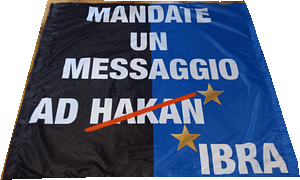 stendardo a 2 aste personalizzato inter mandate un messaggio a ibra stendardo a 2 aste inter mandate un messaggio a ibra