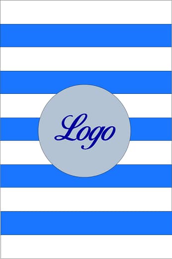 Scaldacollo Rigato Bianco Azzurro Personalizzato Scaldacollo Rigato Bianco Azzurro