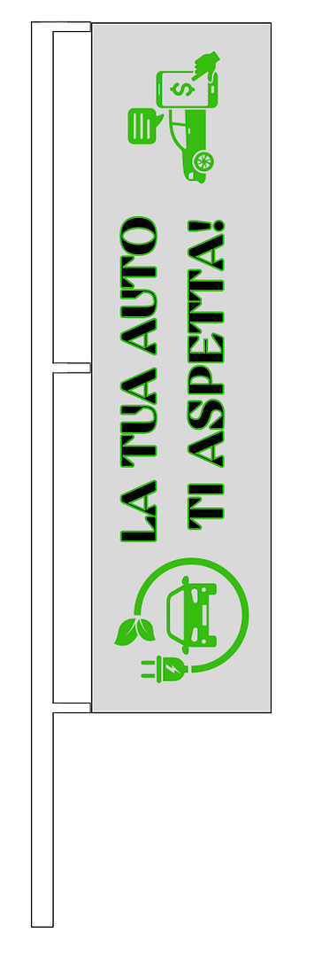 BANDIERE PER CONCESSIONARIE PICCOLE QUANTITÀ LA TUA AUTO TI ASPETTA GRIGIA BANDIERE PER CONCESSIONARIE PICCOLE QUANTITÀ LA TUA AUTO TI ASPETTA