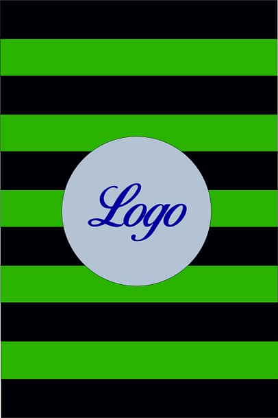 Scaldacollo Rigato Neroverde Personalizzato Scaldacollo Rigato Neroverde