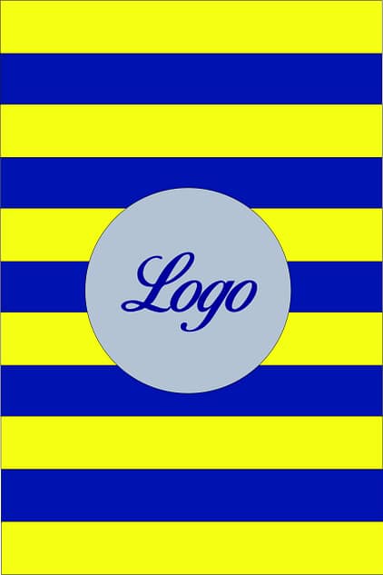 Scaldacollo Rigato di colore Gialloblu Scaldacollo Rigato Gialloblu