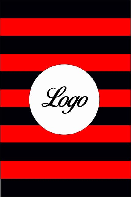 Scaldacollo Rigato Rossonero Personalizzato Scaldacollo Rigato Rossonero