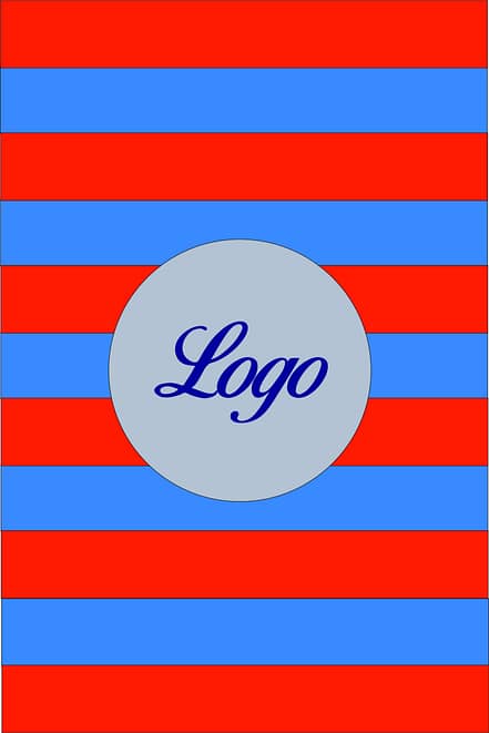 Scaldacollo Rigato Rosso Azzurro Personalizzato Scaldacollo Rigato Rosso Azzurro