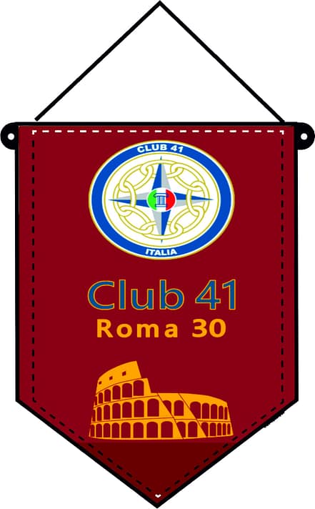 Gagliardetti standard piccoli Club 41 Personalizzato Gagliardetti standard piccoli Club 41