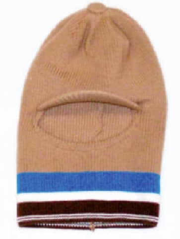 passamontagna beige con rigatura passamontagna beige con rigatura