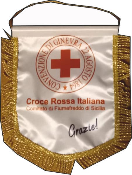 gagliardetto standard auto croce rossa Fontanafredda gagliardetto standard auto croce rossa