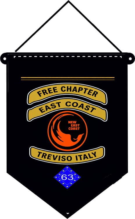Gagliardetto Free Chapter Treviso Personalizzato Gagliardetto Free Chapter Treviso