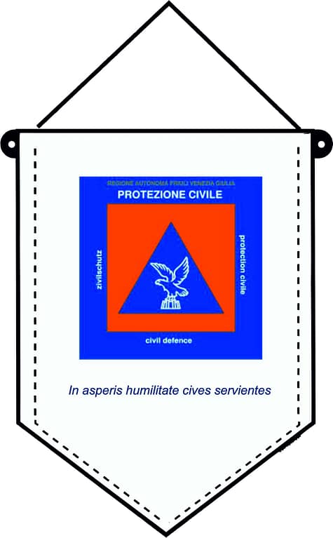 Gagliardetto Standard Medio Protezione Civile personalizzato Gagliardetto Standard Medio Protezione Civile